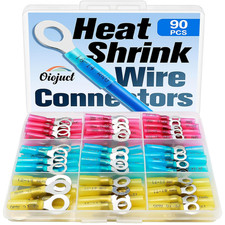 90Pcs Heat Shrink Wire Connectors Electrical Kit - Marine Automotive Wiring Cri