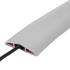 Floor Cord Cover 4ft, Cord Hider Cable Management Wire Covers Protector Grey