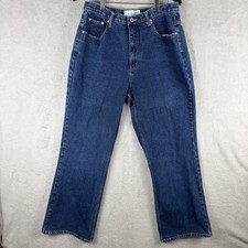 LA Blues High Waisted Straight Jeans Womens 14 Vintage 80s 90s 30x29 Casual Work