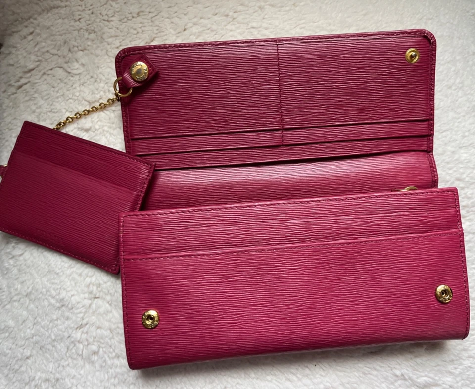 Prada Magenta Long Wallet - Image 4 of 4