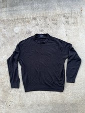 Vintage Men  s XL  Dockers Acrylic Slate/Black Checkered Sweater Y2K