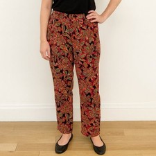 J. Crew Factory Jamie Pants Women  s Slim Ankle Trousers Multicolor Floral Print