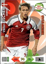 Card Panini Fifa World cup Brazil 2014 Viktor Fischer Danmark Rising star