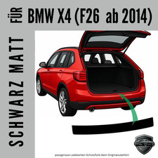 Ladekantenschutz Lackschutzfolie für   BMW X4 (F26  ab 2014)  schwarz seidenmatt