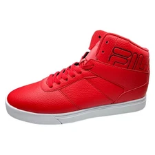 NWT FILA MSRP $94.99 AUTHENTIC MEN'S RED MID TOP PLUS SNEAKERS SIZE 10