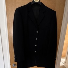 Gerald Freedman Men’s Black FULLY BESPOKE Suit Jacket L