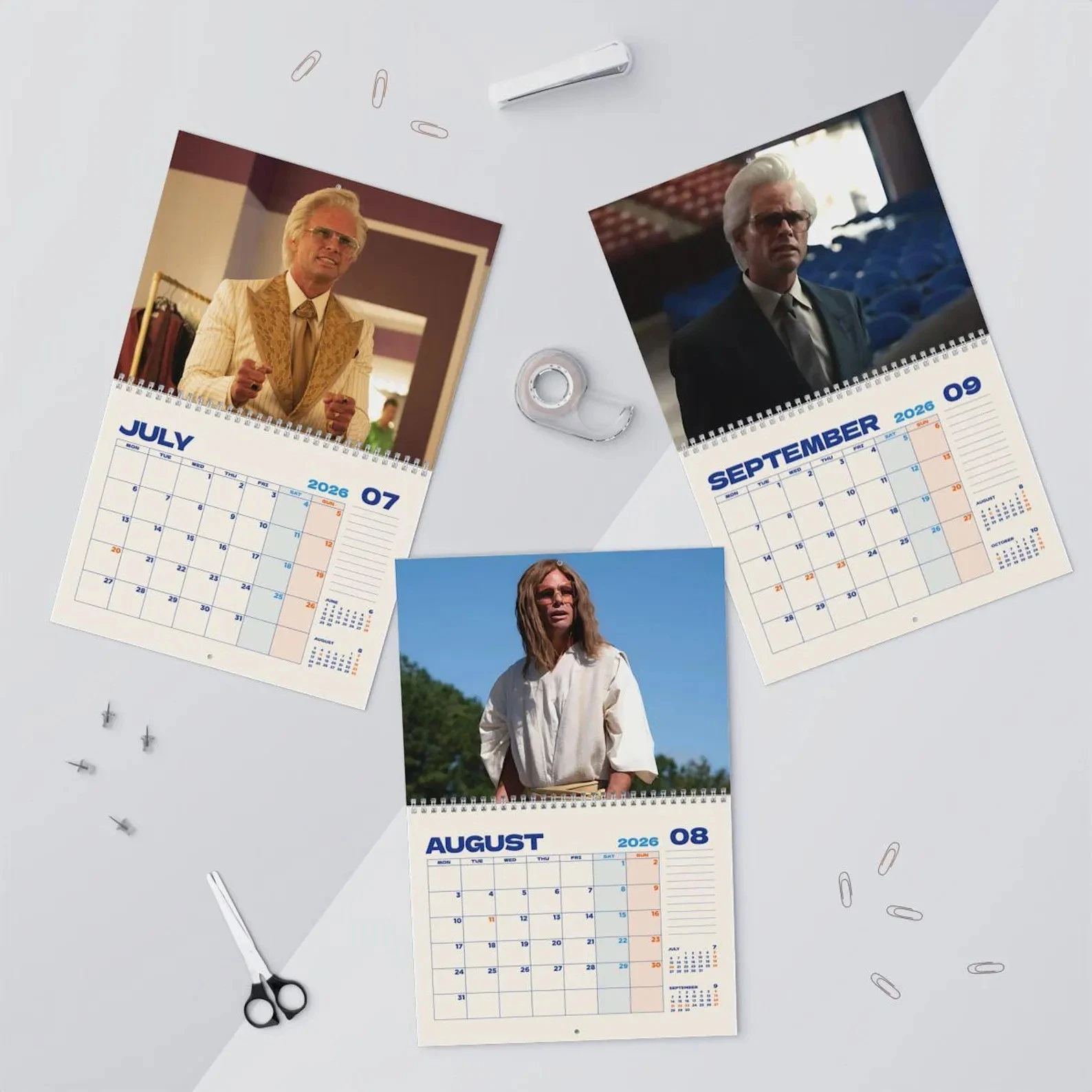 Baby Billy Freeman 2026 Wall Calendar, Funny TV Character Comedy Planner