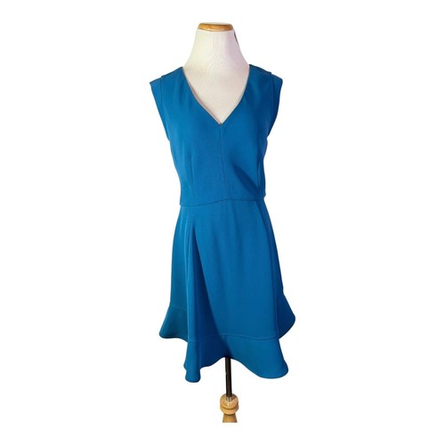 J. Crew Size 6 Sleeveless Blue Dress Lined Back Zip B8788