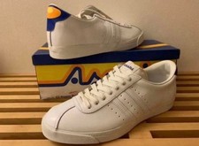Sneakers Yamaha Asahi vintage anni 80 in pelle bianca US10,5 Giappone rare fondo di magazzino