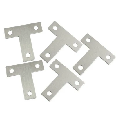 (R)5 Stueck Edelstahl Winkelblech-Ecke-Code T-Regalboeden 40 x 40 mm R1F79745 - Bild 1 von 2