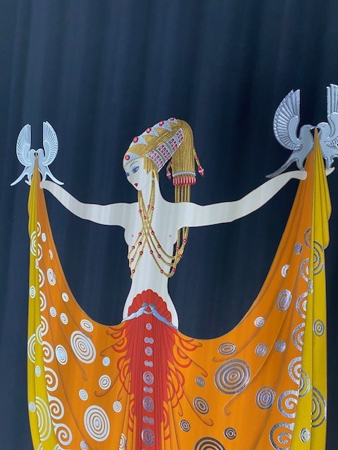 Erte Romain De Tirtoff (Russian French 1892-1990) Original Print Venus Damaged