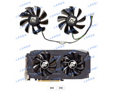 Graphics Card Cooling Fan For POWERCOLOR RX580 GDDR5 2048SP Red Dragon