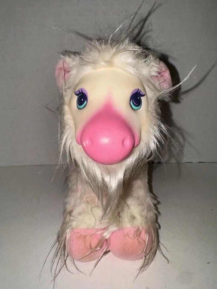 罕见复古 Wonder Whims Abracazabra 粉红色 Doug Henning 长毛绒 1985 HTF PET — 第 3/4 张图片