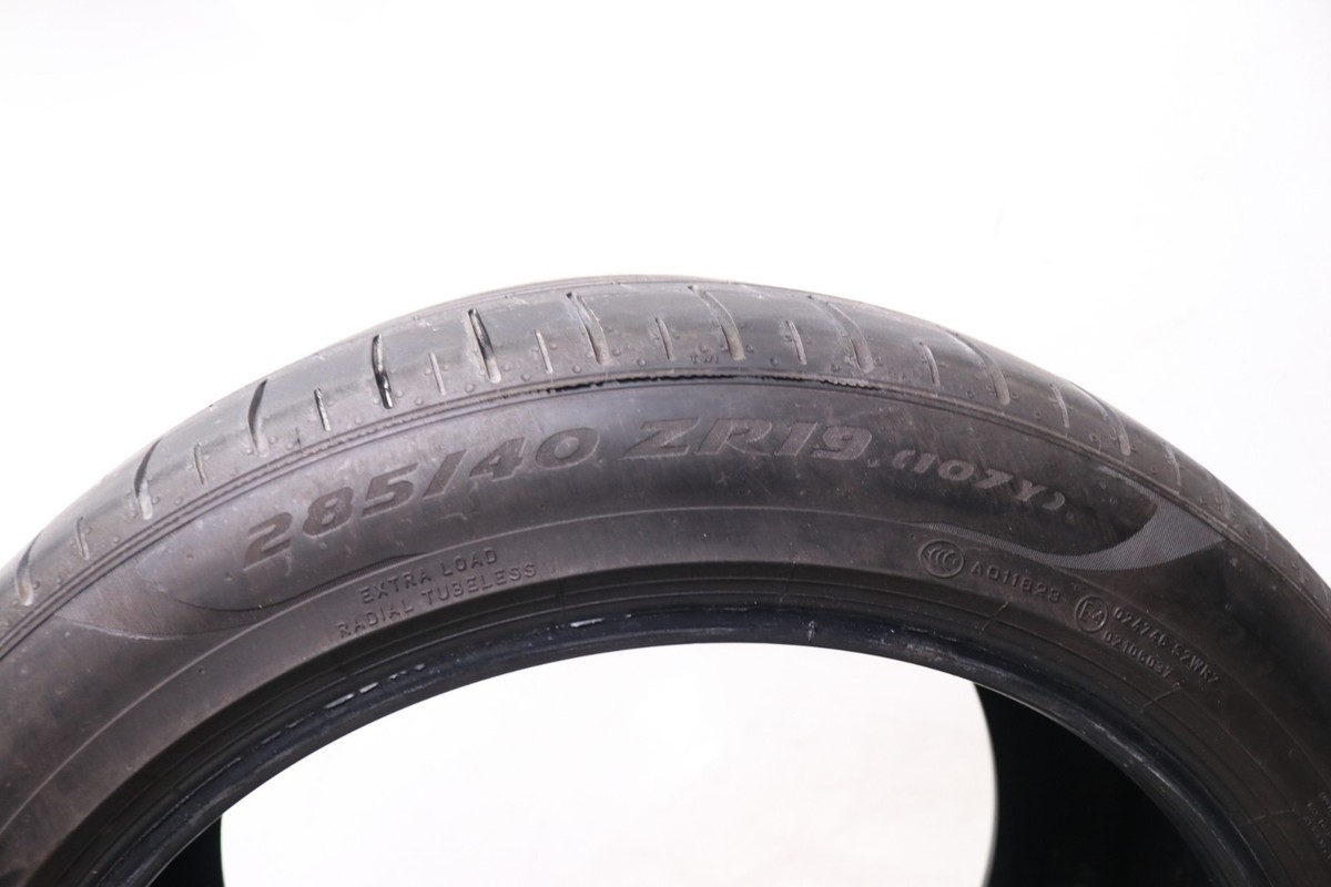 Used 285/40ZR19 Pirelli P Zero PZ4 MO1 - 107Y - 6.5/32 No Repairs