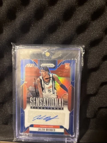 2024-25 Panini Prizm Sensational Signatures Jalen Bridges #SS-JBS  Blue /49 SP