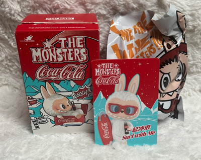 POP MART LABUBU THE MONSTERS COCA-COLA  Series Figure Confirmed Surf With Me