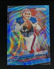 Jim Kelly 2025 Panini Prizm Blue Wave /230 Buffalo Bills Color Match #72