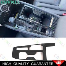 Cubierta del panel de cambio de marchas de consola central de fibra de carbono ABS para Honda Accord 23-2026