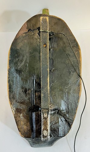 Ancien leurre CHASSE CANARD COLVERT BLANC VERT ET BORDEAUX TÊTE LESTÉE NON SIGNÉ - Photo 9/11