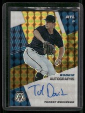 TUCKER DAVIDSON2021 Panini Mosaic Scripts Gold Auto Autograph #D /10