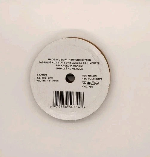 Sheerly Yours Offray 1/4” White Ribbon Spool 5 Yards - Image 3 of 3