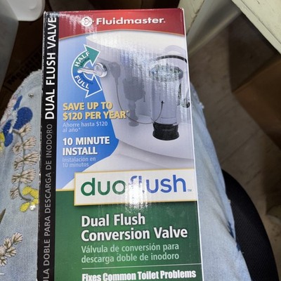 Fluidmaster Duo Flush Kit Convert to Dual Flush Conserves Water Lower Water Bill