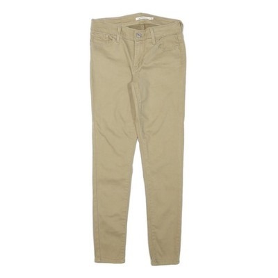 LEVI'S Damen Baumwollmischung Beige Slim Skinny Hose W26 L26 Stretch Freizeit