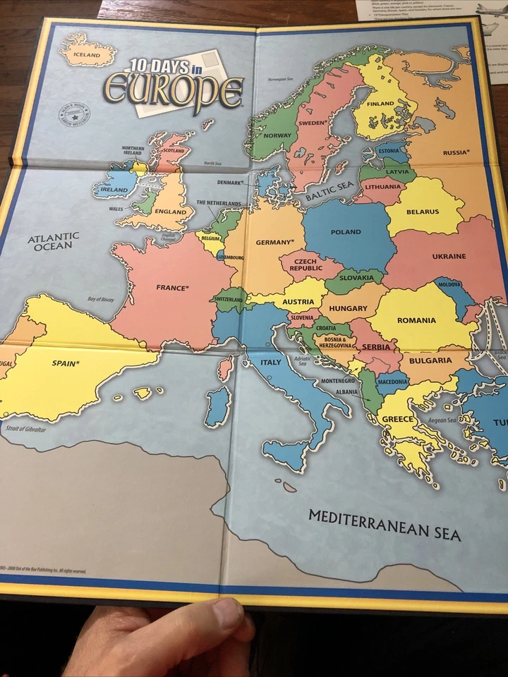 10 Days in Europe (Board Game, 2012) Complete Played Once Vgc Travel Geography - Image 3 of 4