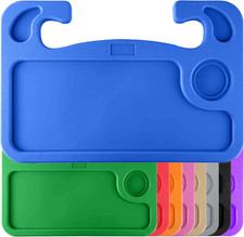 Car Steering Wheel Desk   Blue Tray Table for Food  Work, Fits Most Vehicles