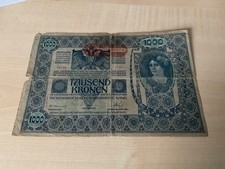 Austria 1000 Krona Note 1919 Banknote Collection #60