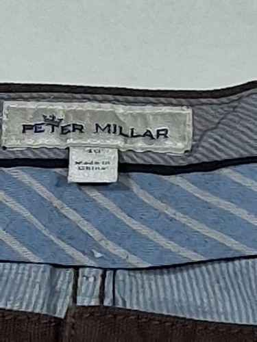 Peter Millar Pants Mens 40x34 Brown Crown Ultimate Santeen 5 Pocket Performance - Picture 7 of 12