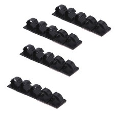 20 Pack Self-Adhesive Wire Tie Cable Clamp Clip Holder For Car Dash Camera A