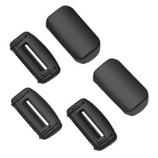 5-Pack Silicone Car Seat Belt Buckle Covers Anti-Scratch, Noise Pure Black