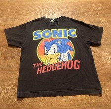 Vintage Sonic The Hedgehog Black Graphic Tee Youth Small Vintage Sega