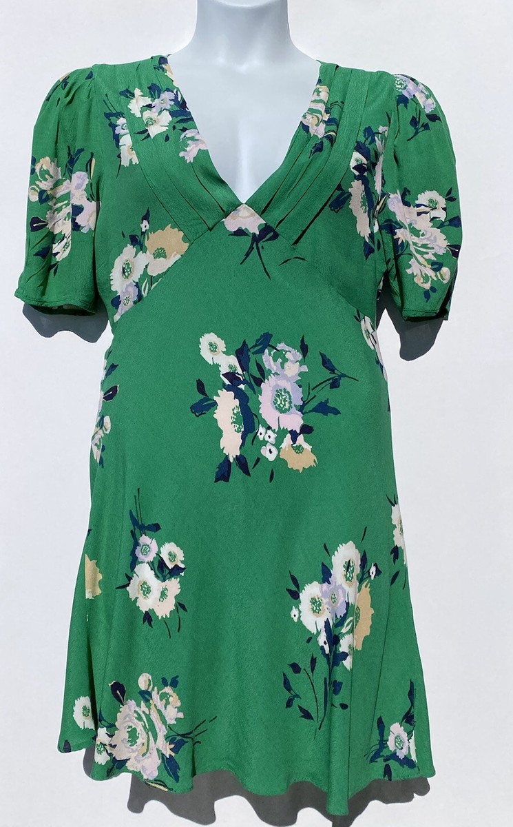 green emerald velvet dress Free People Adriel Midi Dress Ivory Combo / Medium