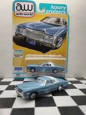 1:64 Auto World Luxury cruisers 1975 Cadillac Eldorado carAW64312B JenniferBlue