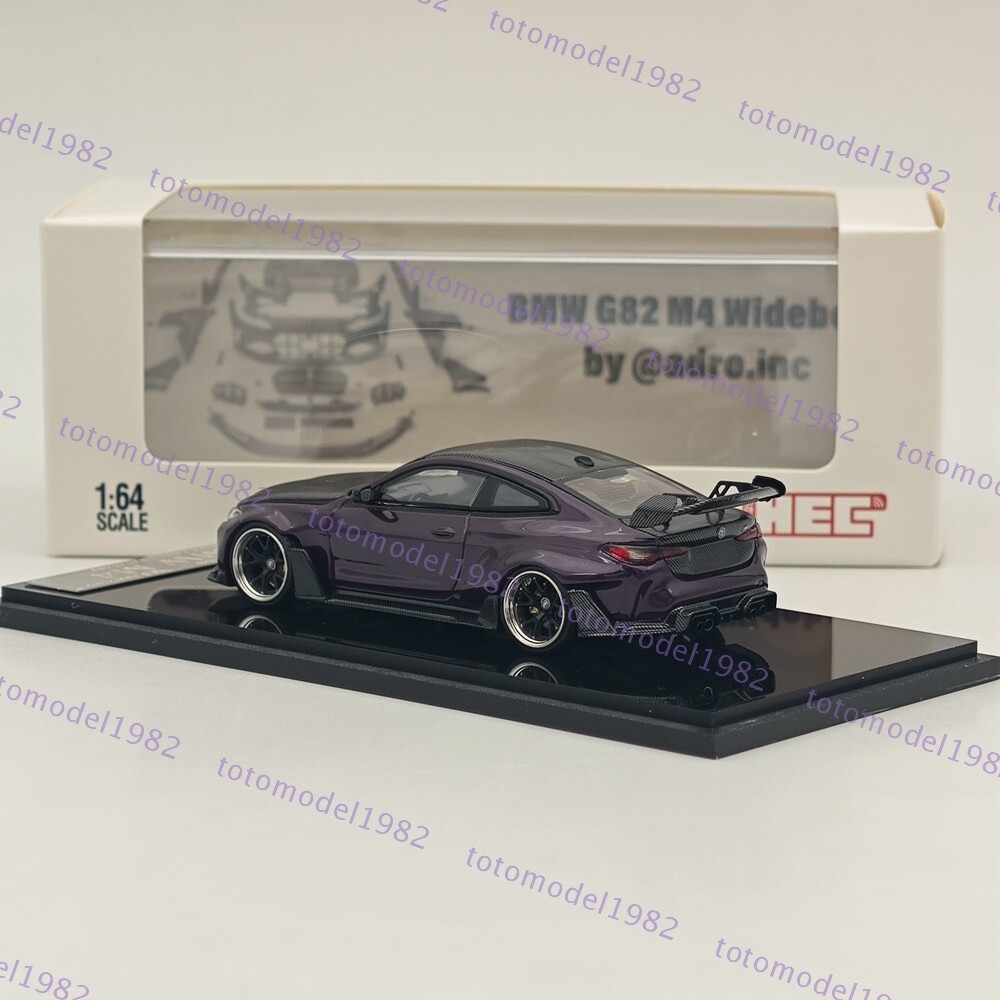 BMW M4 1/64 ミニカー STREET WARRIOR 1/64 STREET WARRIOR SW BMW M4 Purple Diecast Models Car