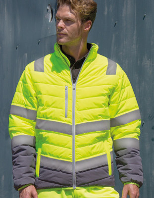 Herren Sicherheitsjacke Result Warnschutzjacke Soft Padded Safety Jacket Men