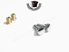 Set of 2 Accordion Grille Decorative Screws 7 x 15 mm Inserts Washers Included