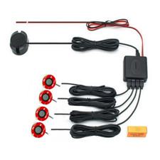 4 Parking Sensors Car Auto Reverse Backup Rear Buzzer Radar System Alarm Kit