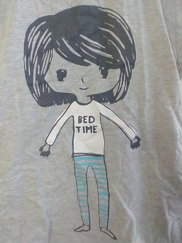 Tex - Nightwear Girl's T-Shirt - Gray - Bedtime - Size 11-12 - 第 3/8 張圖片