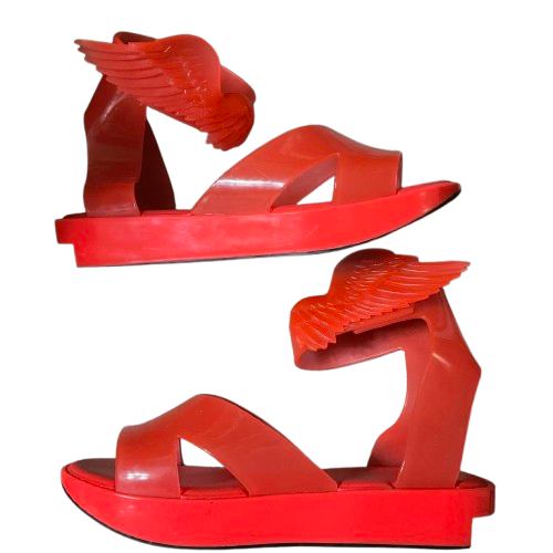 Sandali Vivienne Westwood Melissa Wing arancione USA 7 - Foto 1 di 7