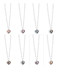 MLB Glitter Heart Necklace - Pick Your Team