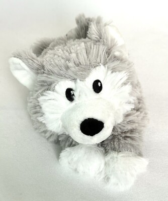 Warmies Jr - Microwavable Husky Plush, 9  Stuffed Toy, French Lavender Scented