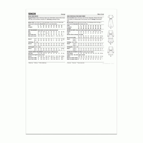 Simplicity Sewing Pattern S9639h5 Misses’ Midi Wrap Dress size 6-14 - Picture 7 of 7