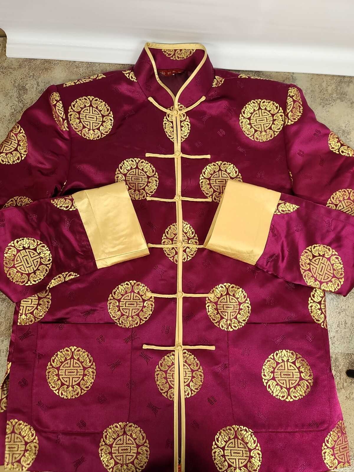 Longevity Design Brocade Mandarin Jacket - Lined - image 1
