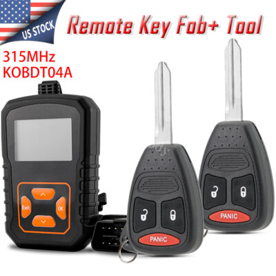 2 For 2005 2006 2007 2008 2009 2010 2011 Dodge Dakota Car Key Fob + Programmer