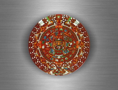 Akachafactory Sticker for Car, Motorcycle, Tuning, Calendar, Aztec, Maya