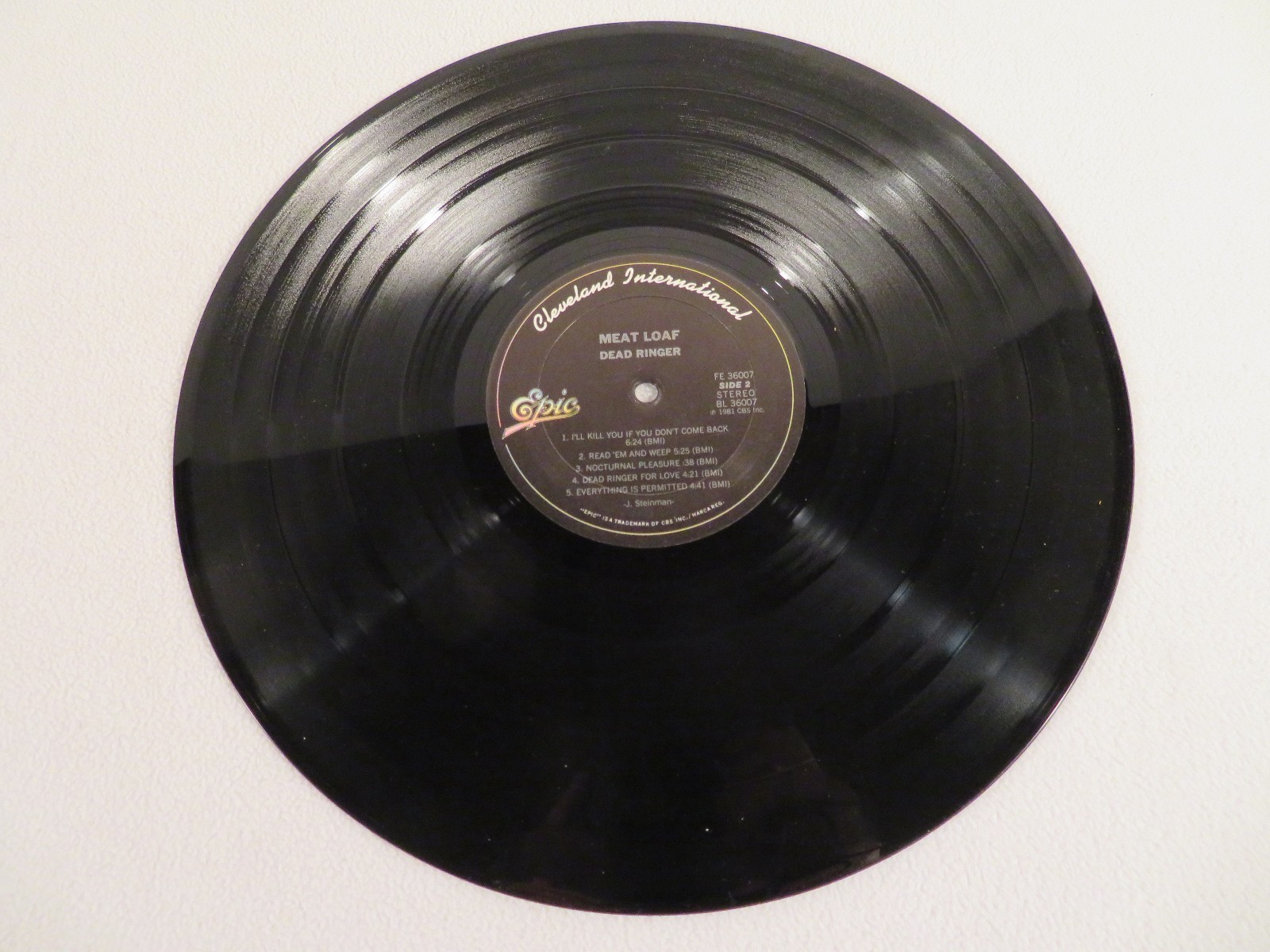 Meat Loaf Dead Ringer LP Record NM with Lyric Insert FE36007 eBay