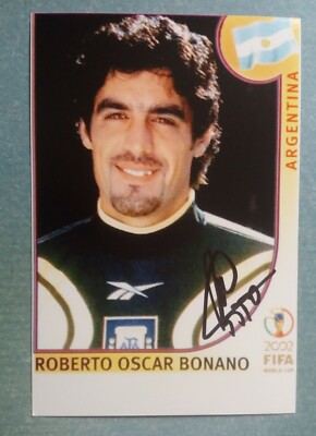WM'2002 ARGENTINA # 23 ROBERTO BONANO ''TiTO''-ORIGINAL SIGNIERT FOTO